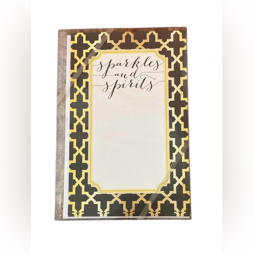 3/$18 Rosanne Beck- Sparkles & Spirits- Black & Gold Invitations- Set of 10